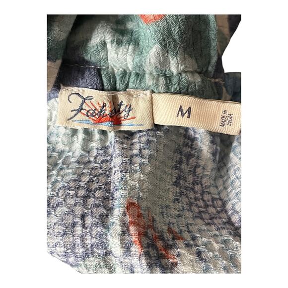 Faherty dress Bay Twist sleeveless halter midi floral size Medium M - Picture 6 of 8